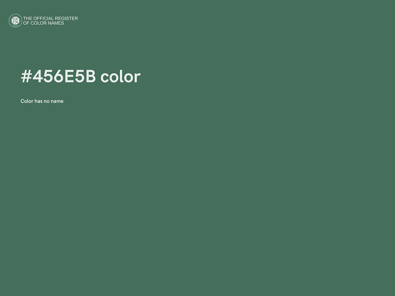 #456E5B color image