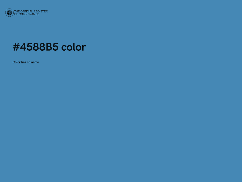 #4588B5 color image