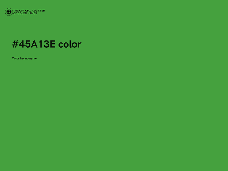 #45A13E color image