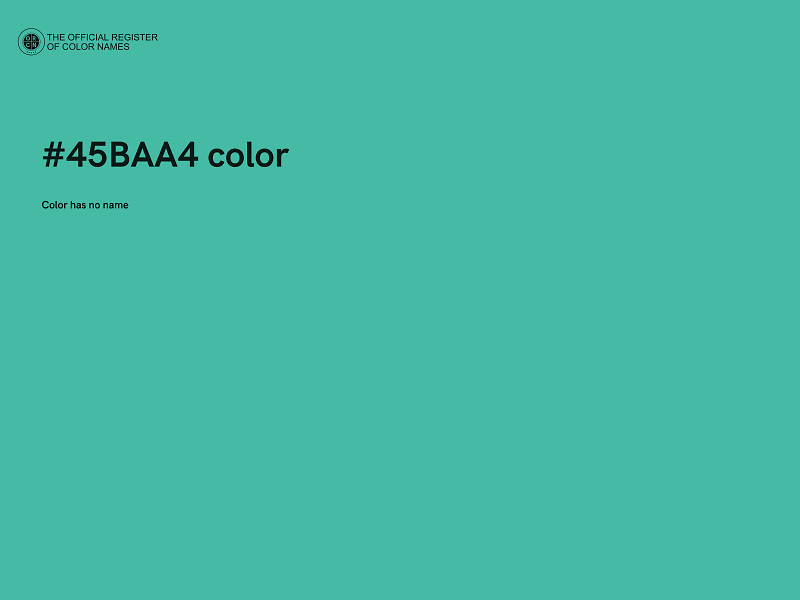 #45BAA4 color image