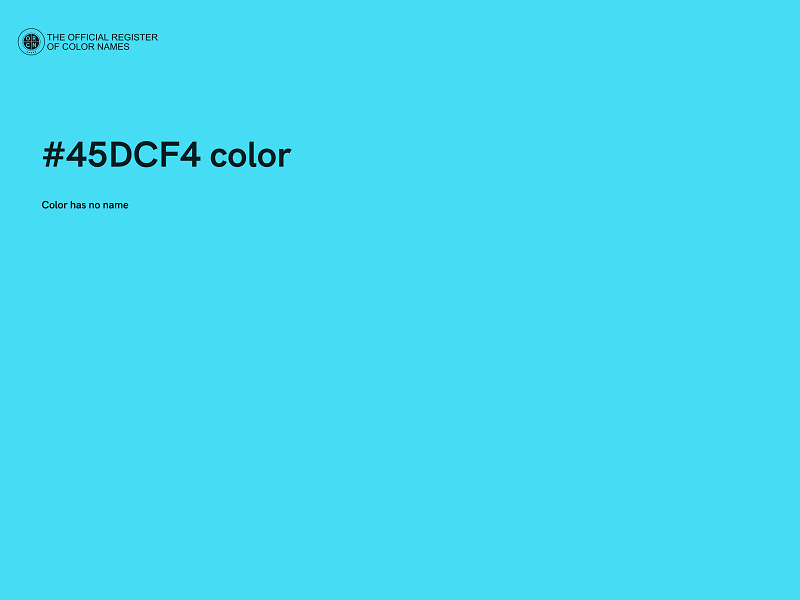 #45DCF4 color image