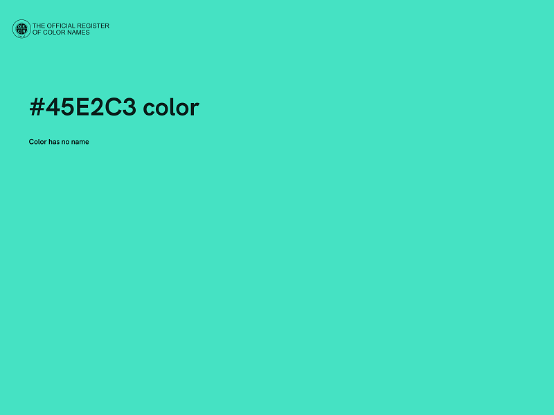 #45E2C3 color image