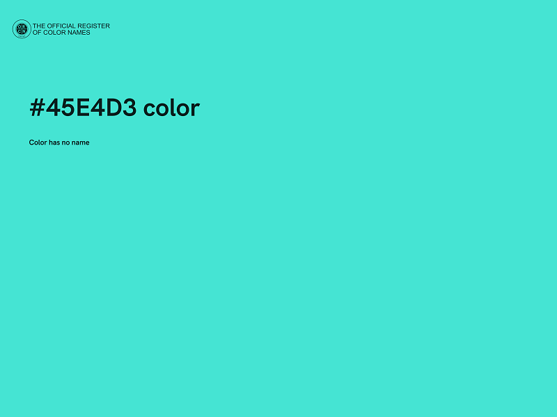 #45E4D3 color image