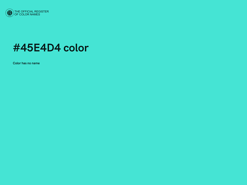 #45E4D4 color image