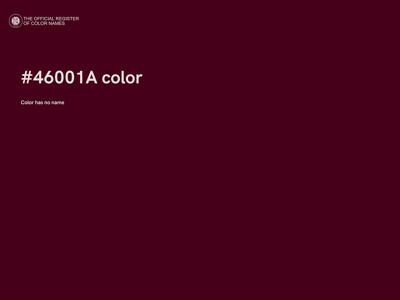 #46001A color image