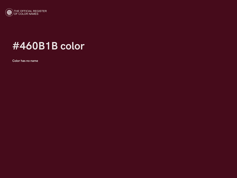 #460B1B color image