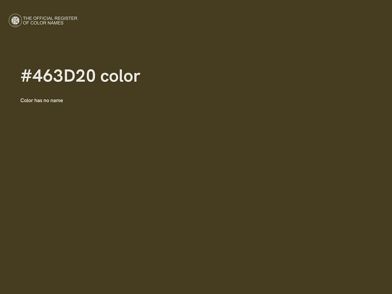 #463D20 color image