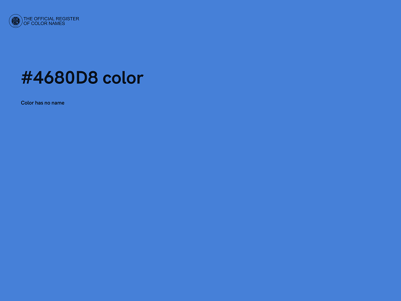 #4680D8 color image