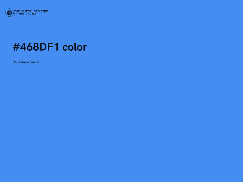 #468DF1 color image