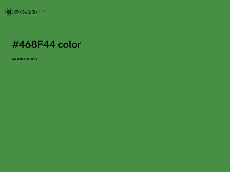 #468F44 color image