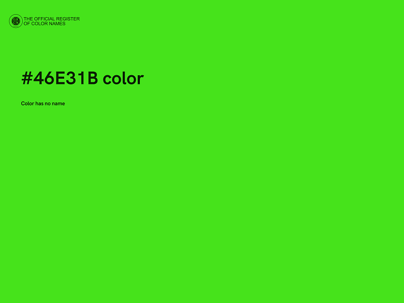 #46E31B color image