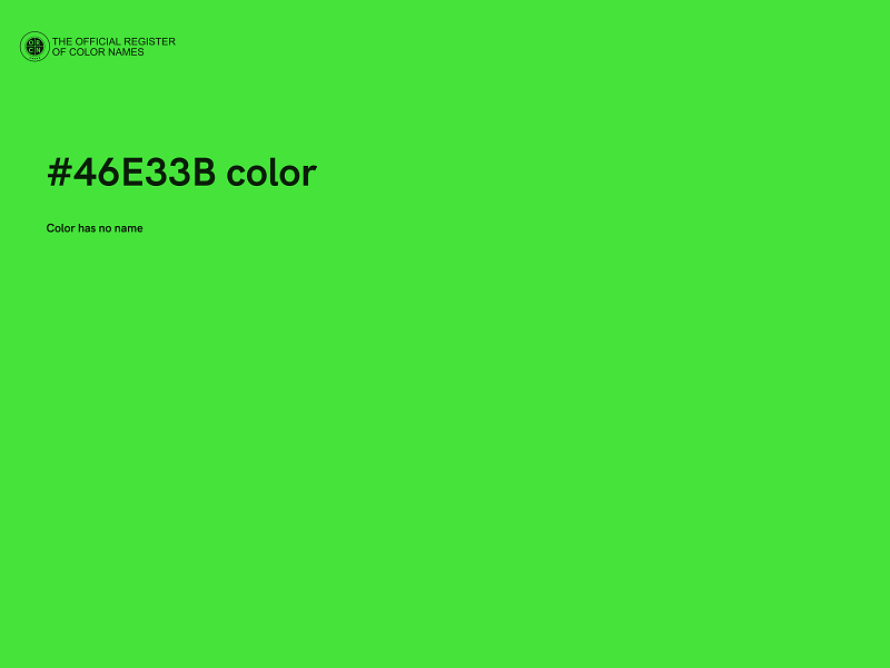 #46E33B color image