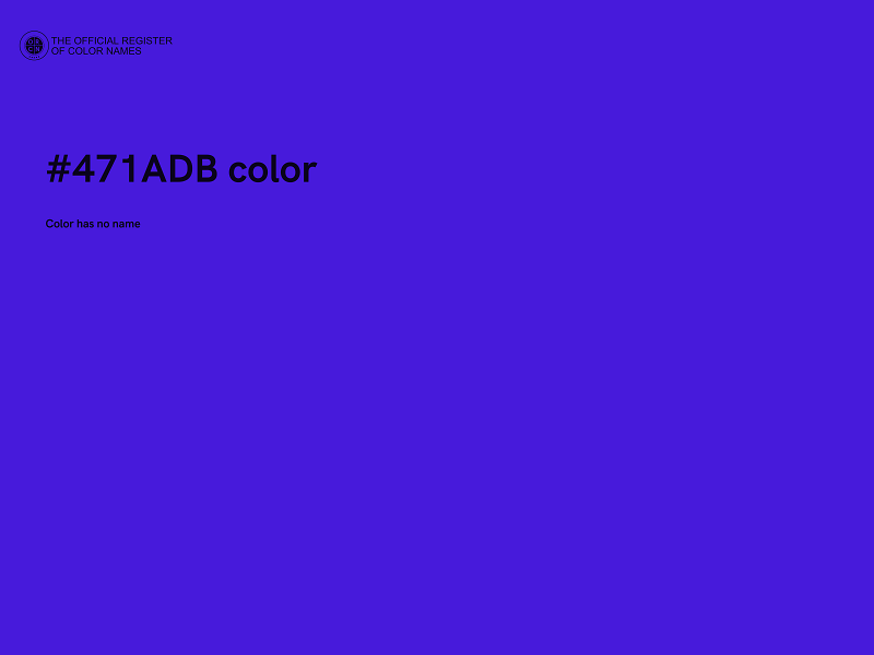 #471ADB color image