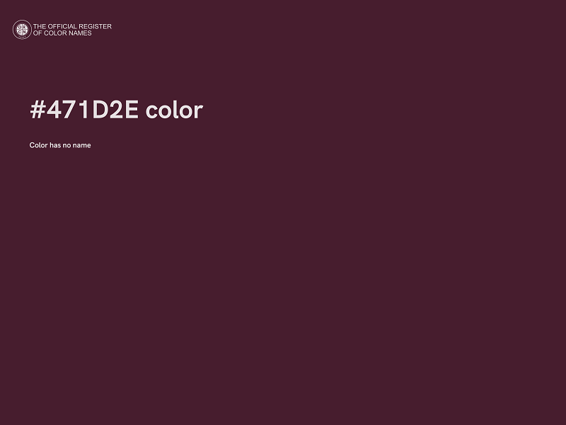 #471D2E color image