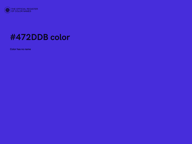 #472DDB color image