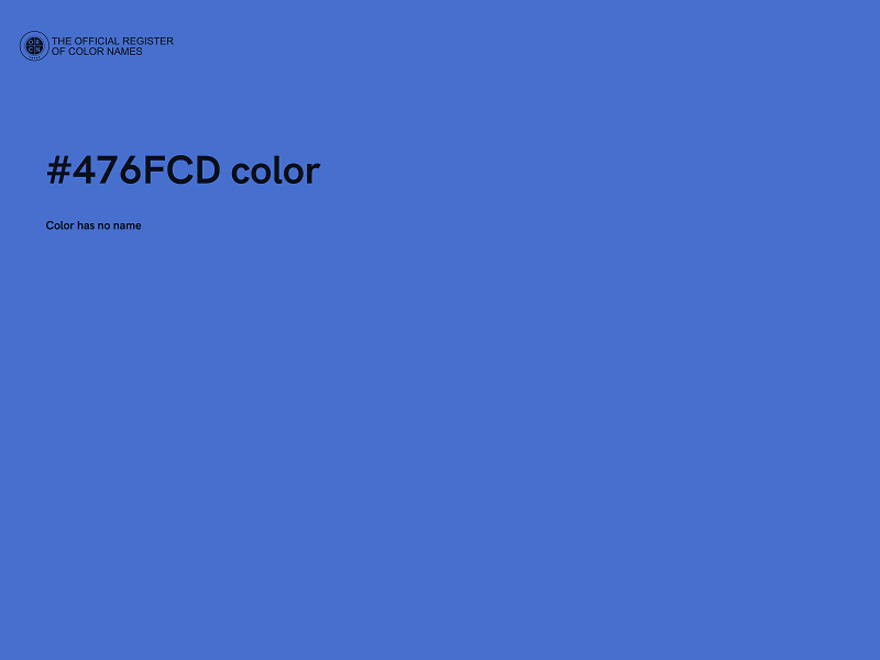 #476FCD color image