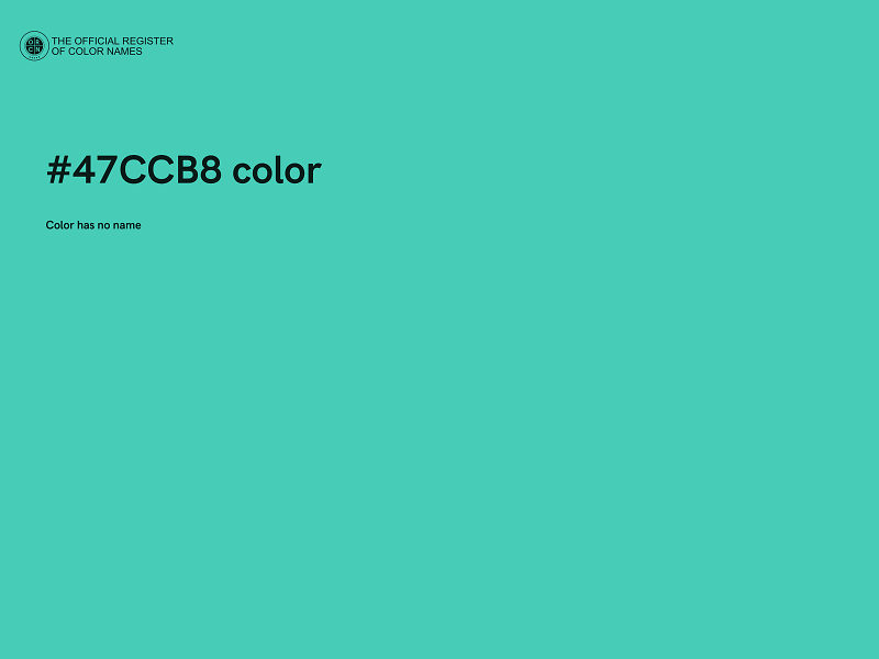 #47CCB8 color image