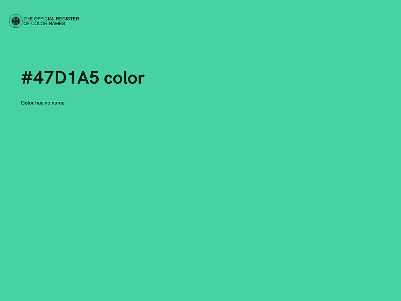 #47D1A5 color image