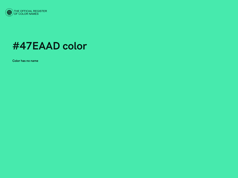 #47EAAD color image