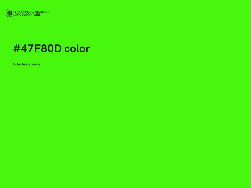 #47F80D color image