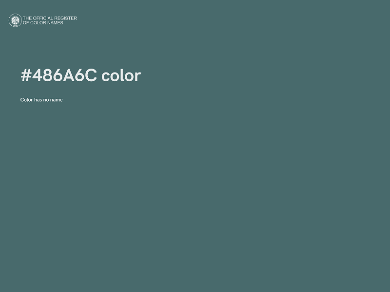 #486A6C color image