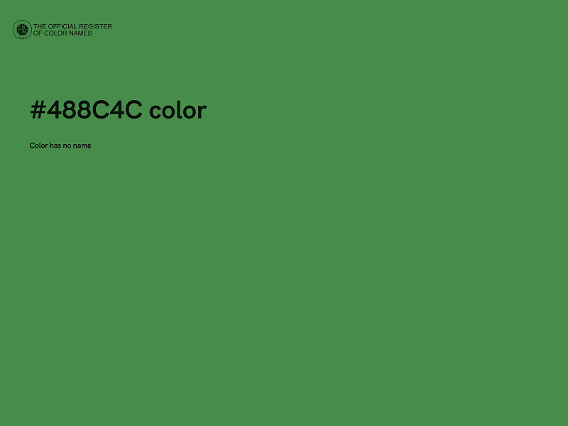 #488C4C color image