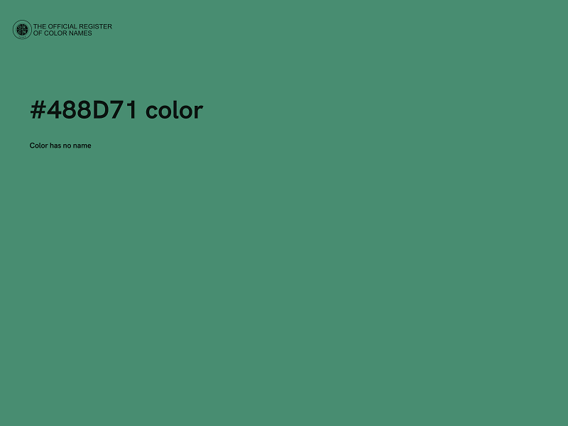 #488D71 color image