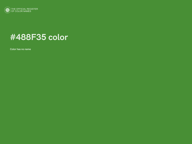 #488F35 color image