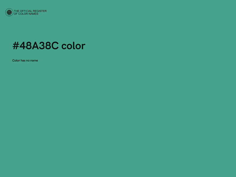 #48A38C color image