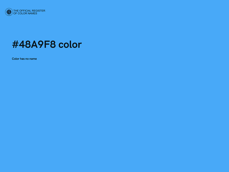 #48A9F8 color image