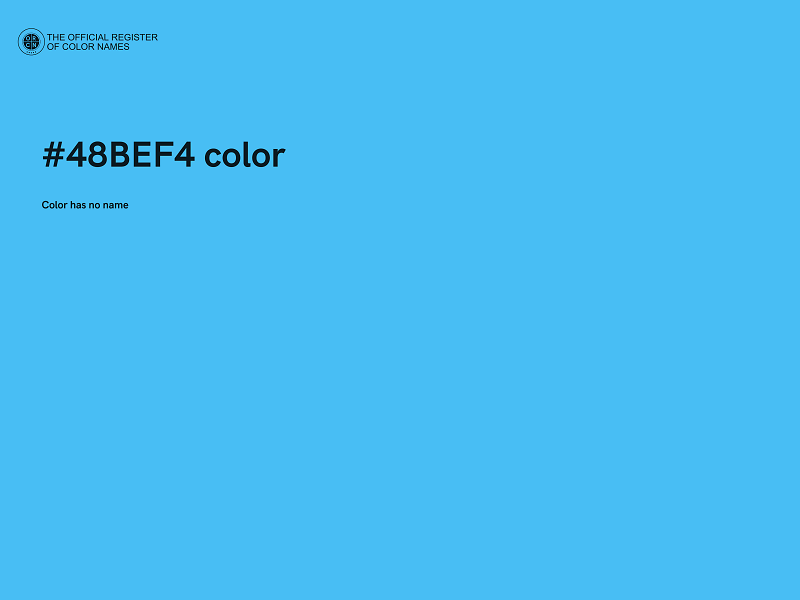 #48BEF4 color image