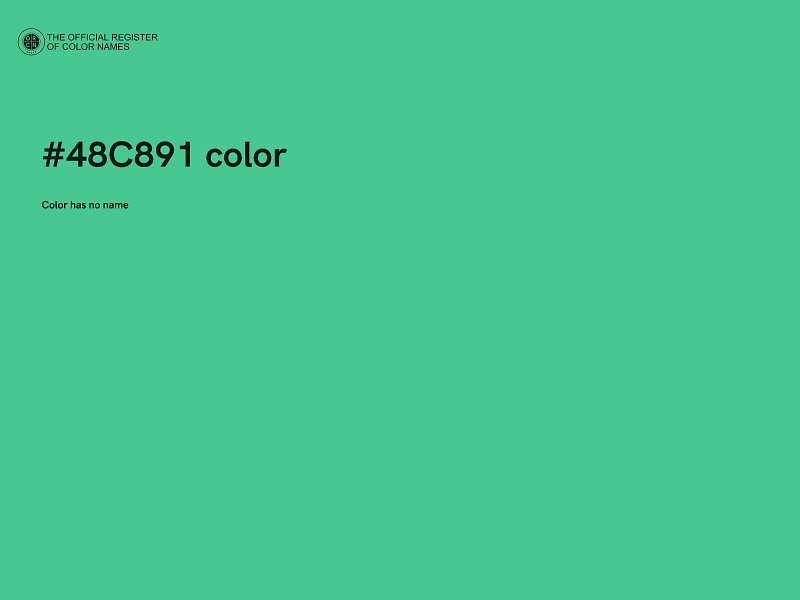 #48C891 color image