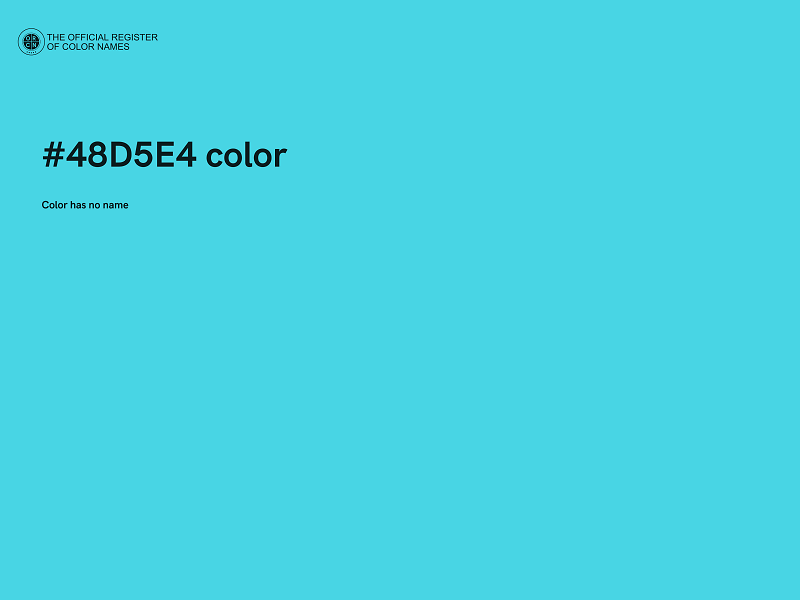 #48D5E4 color image