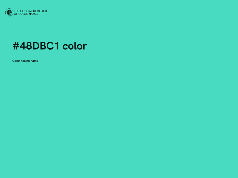 #48DBC1 color image