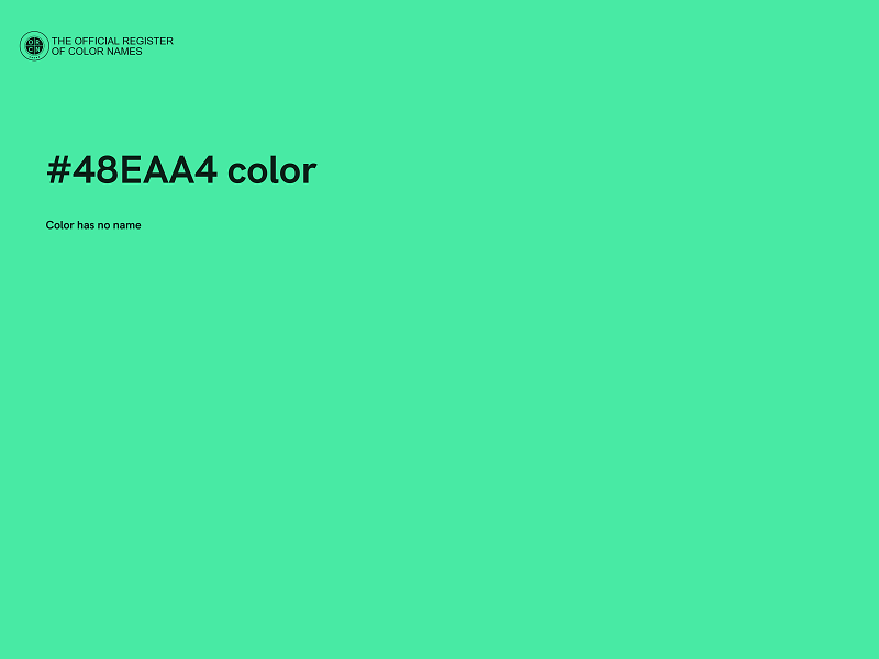 #48EAA4 color image