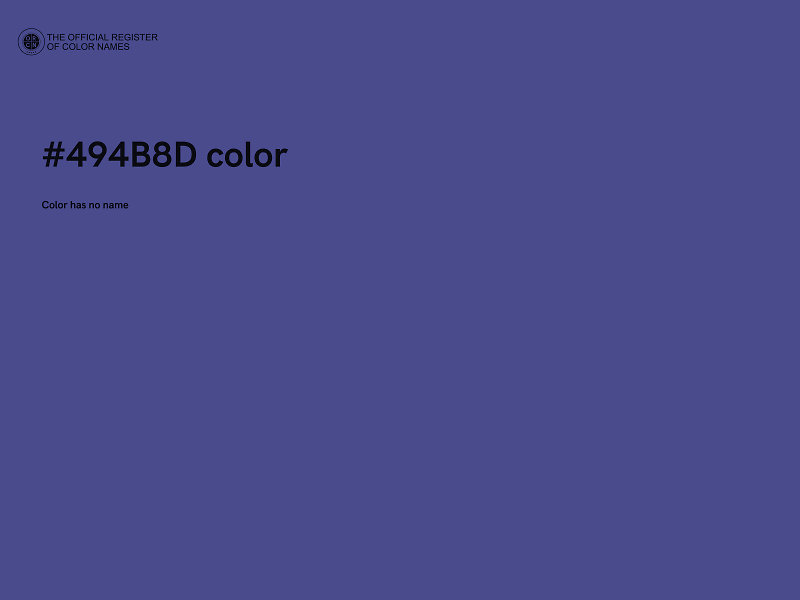 #494B8D color image