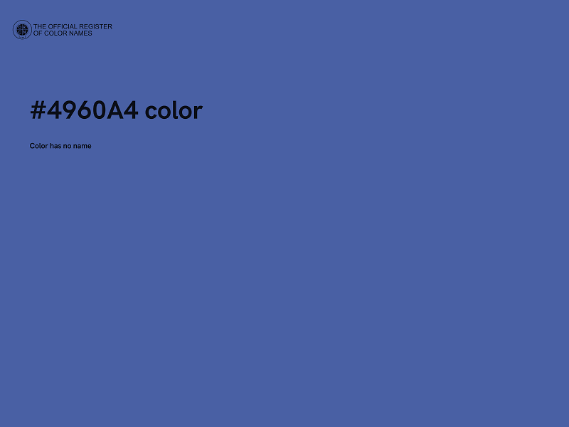 #4960A4 color image