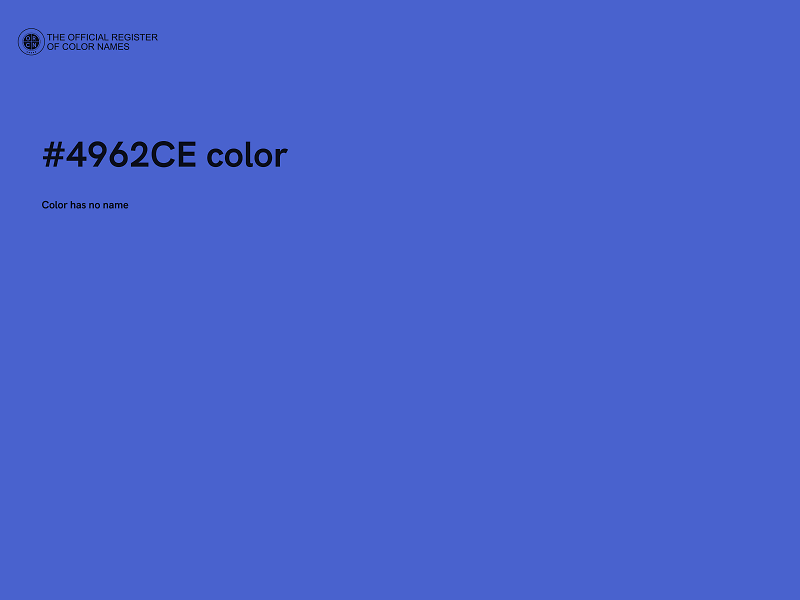 #4962CE color image