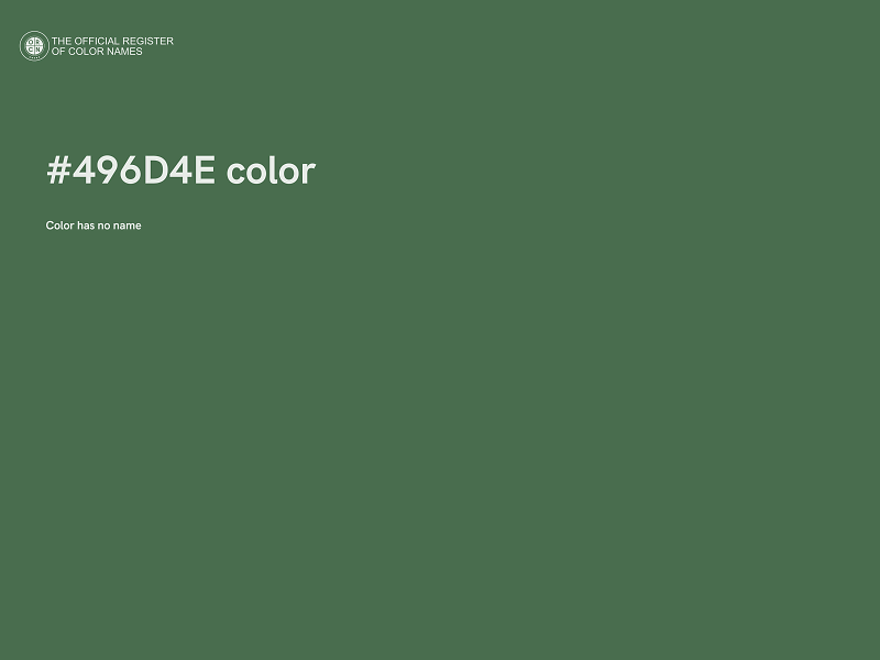 #496D4E color image