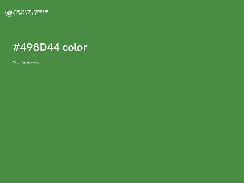 #498D44 color image