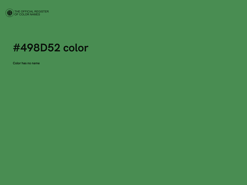 #498D52 color image