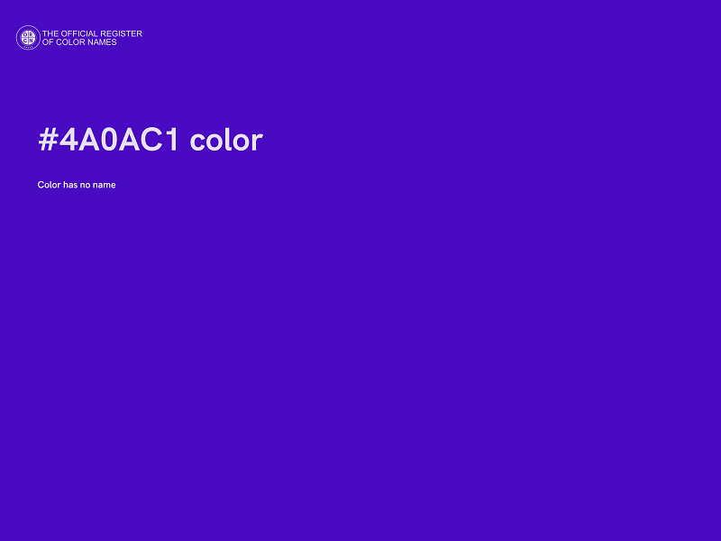 #4A0AC1 color image