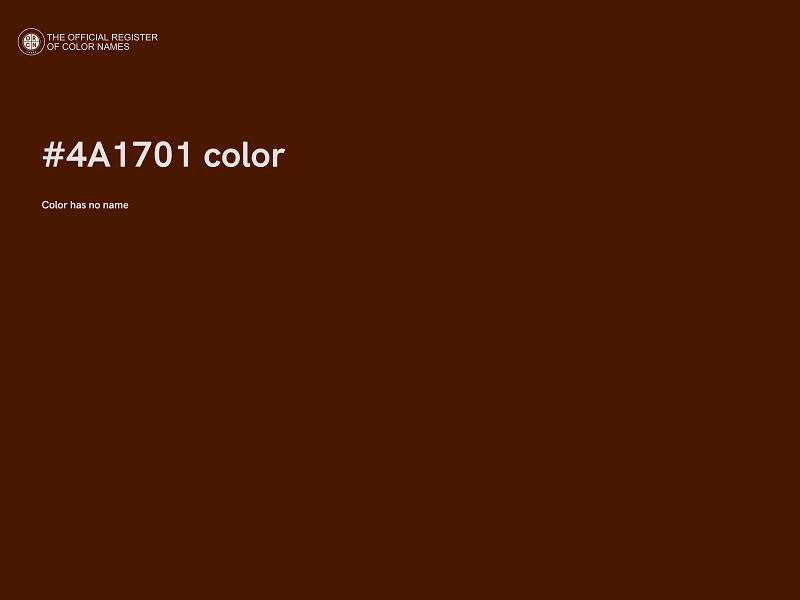 #4A1701 color image