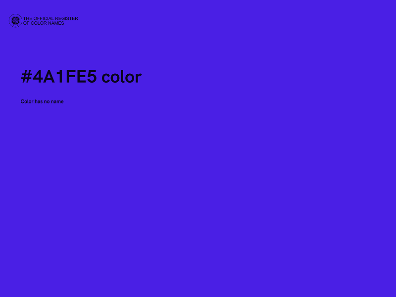 #4A1FE5 color image