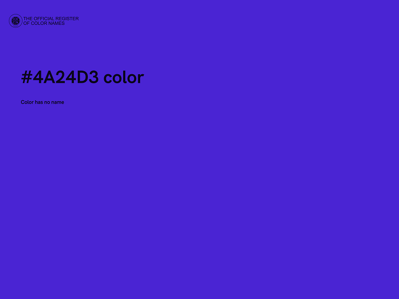 #4A24D3 color image