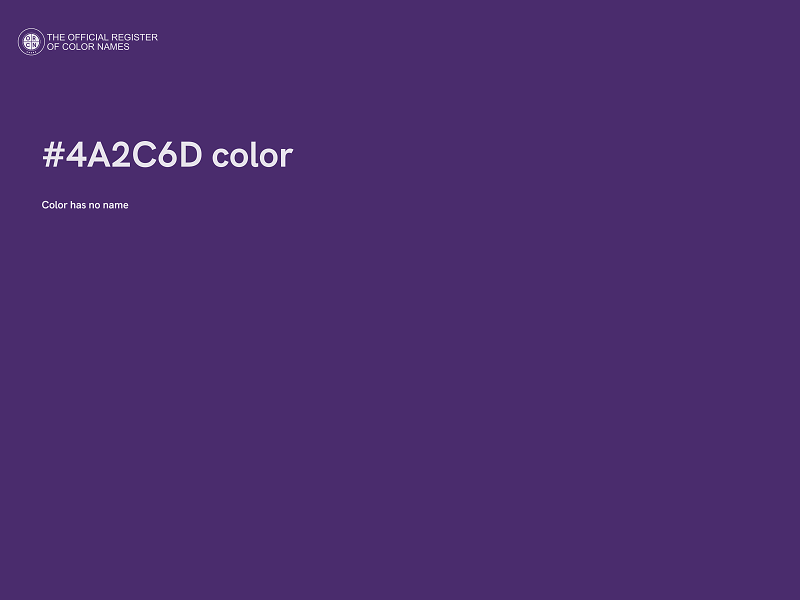 #4A2C6D color image