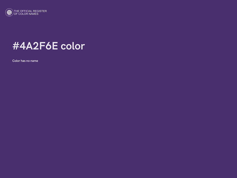 #4A2F6E color image