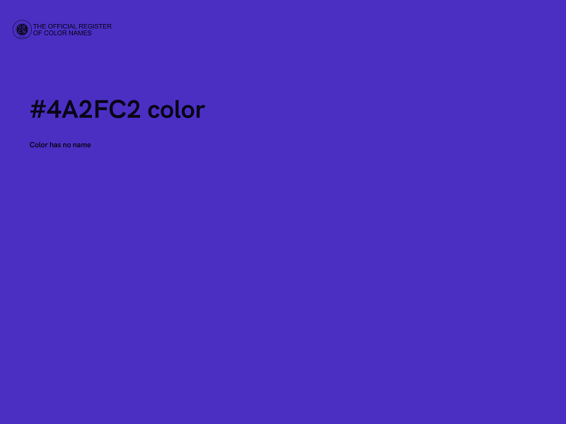 #4A2FC2 color image