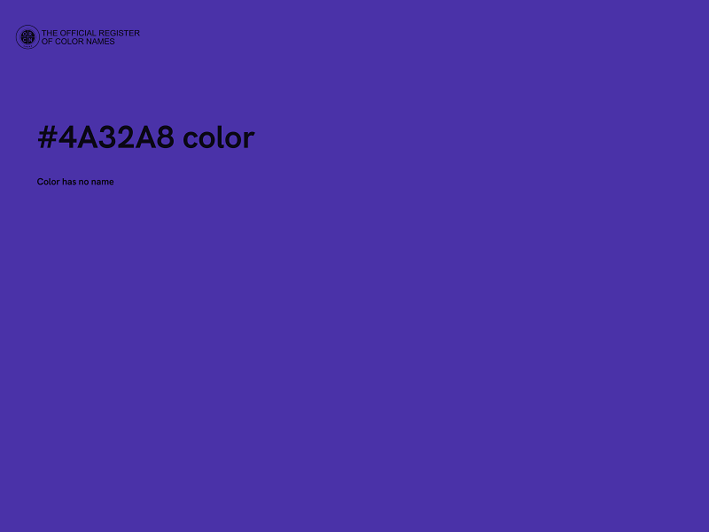 #4A32A8 color image