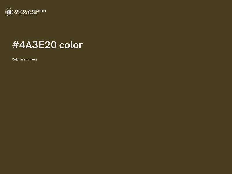 #4A3E20 color image